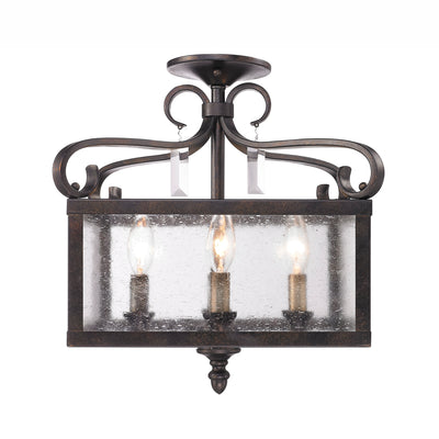 Golden Lighting Valencia 4-light Pendant in Fired Bronze - Default Title - Golden Lighting