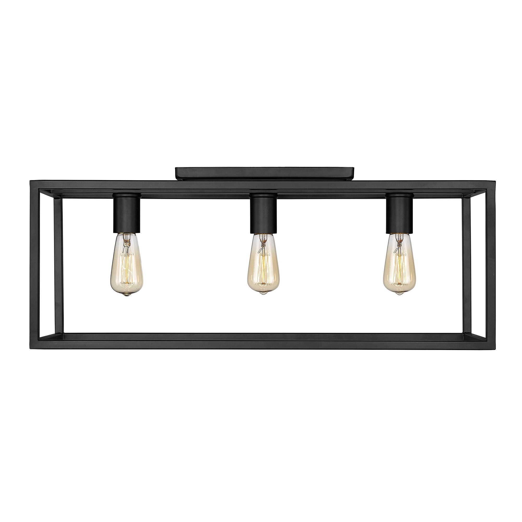 Wesson Flush Mount - 26" in Matte Black - Default Title - Golden Lighting