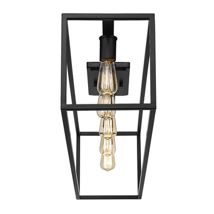 Golden Lighting Wesson 5-light Flush Mount in Matte Black - - Golden Lighting