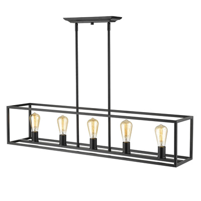 Golden Lighting Wesson 3-light Flush Mount in Matte Black - - Golden Lighting