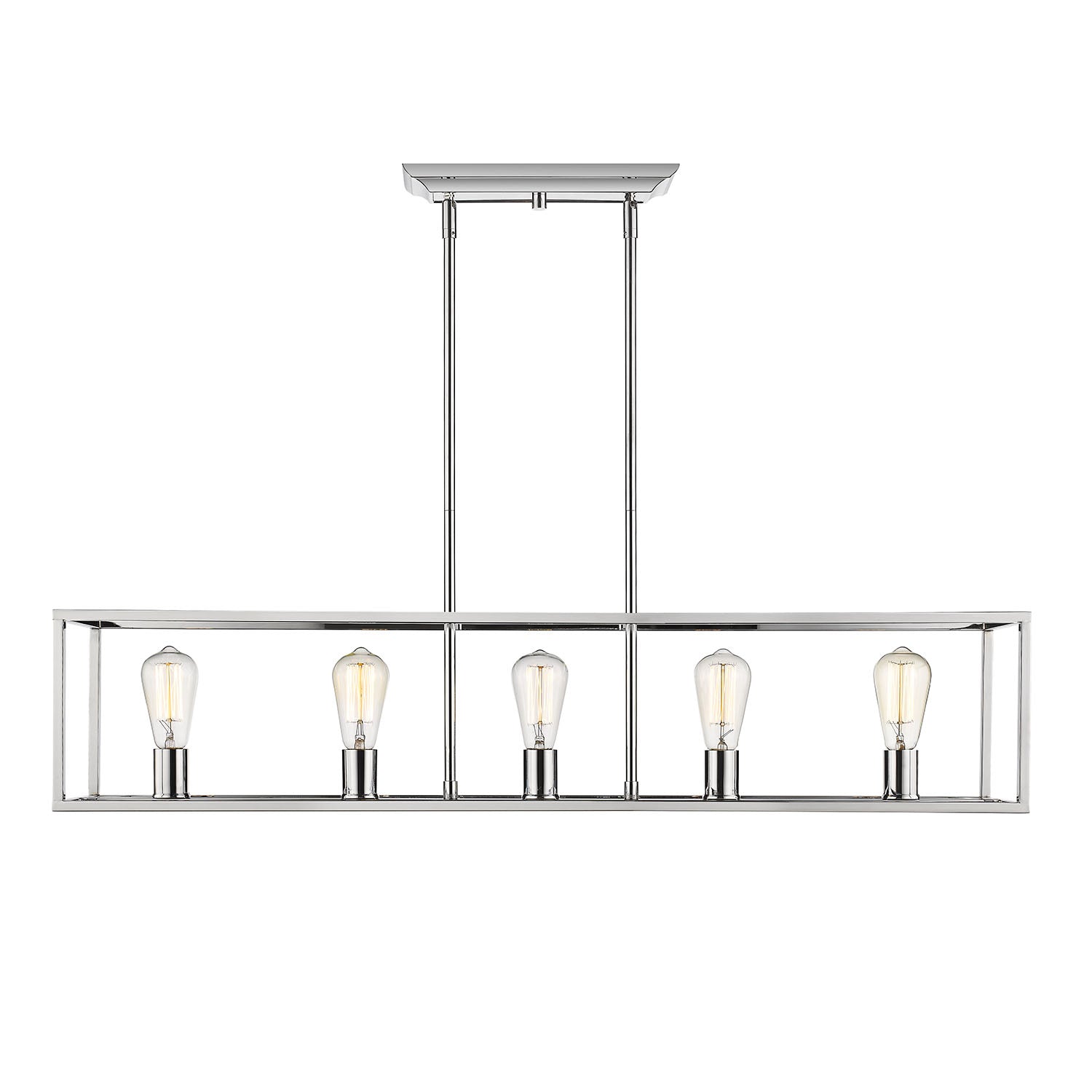 Golden Lighting Wesson 5-light Island Light in Chrome - - Golden Lighting