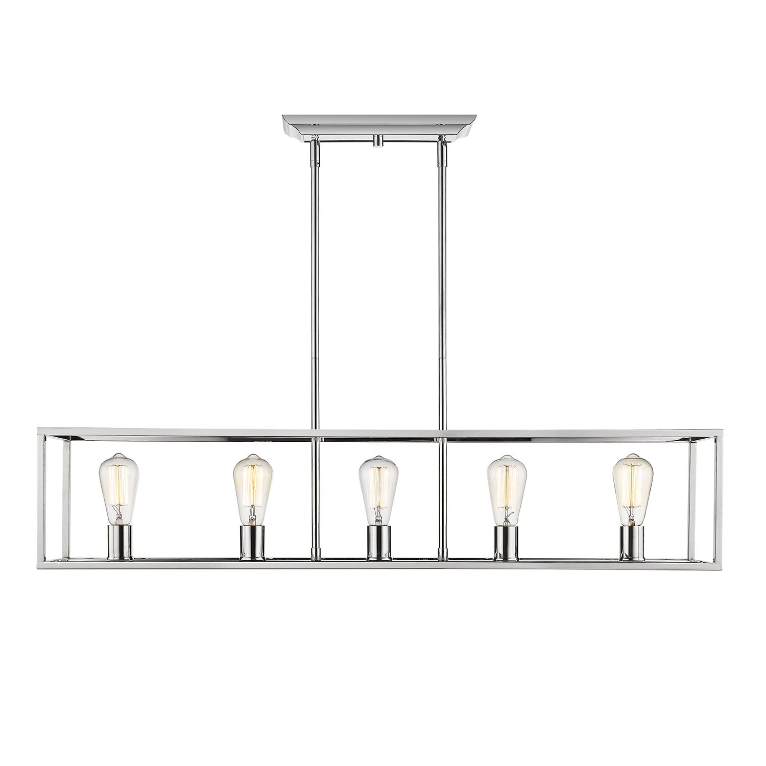 Wesson Linear Pendant in Chrome - - Golden Lighting