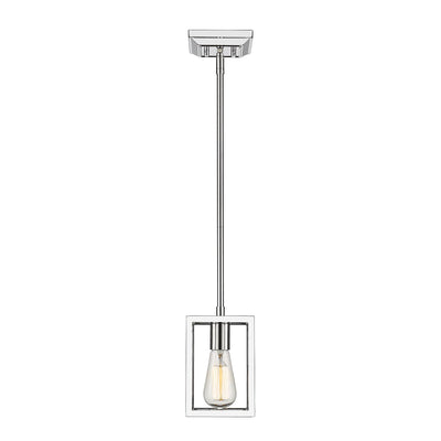 Golden Lighting Wesson 1-light Pendant in Chrome - - Golden Lighting