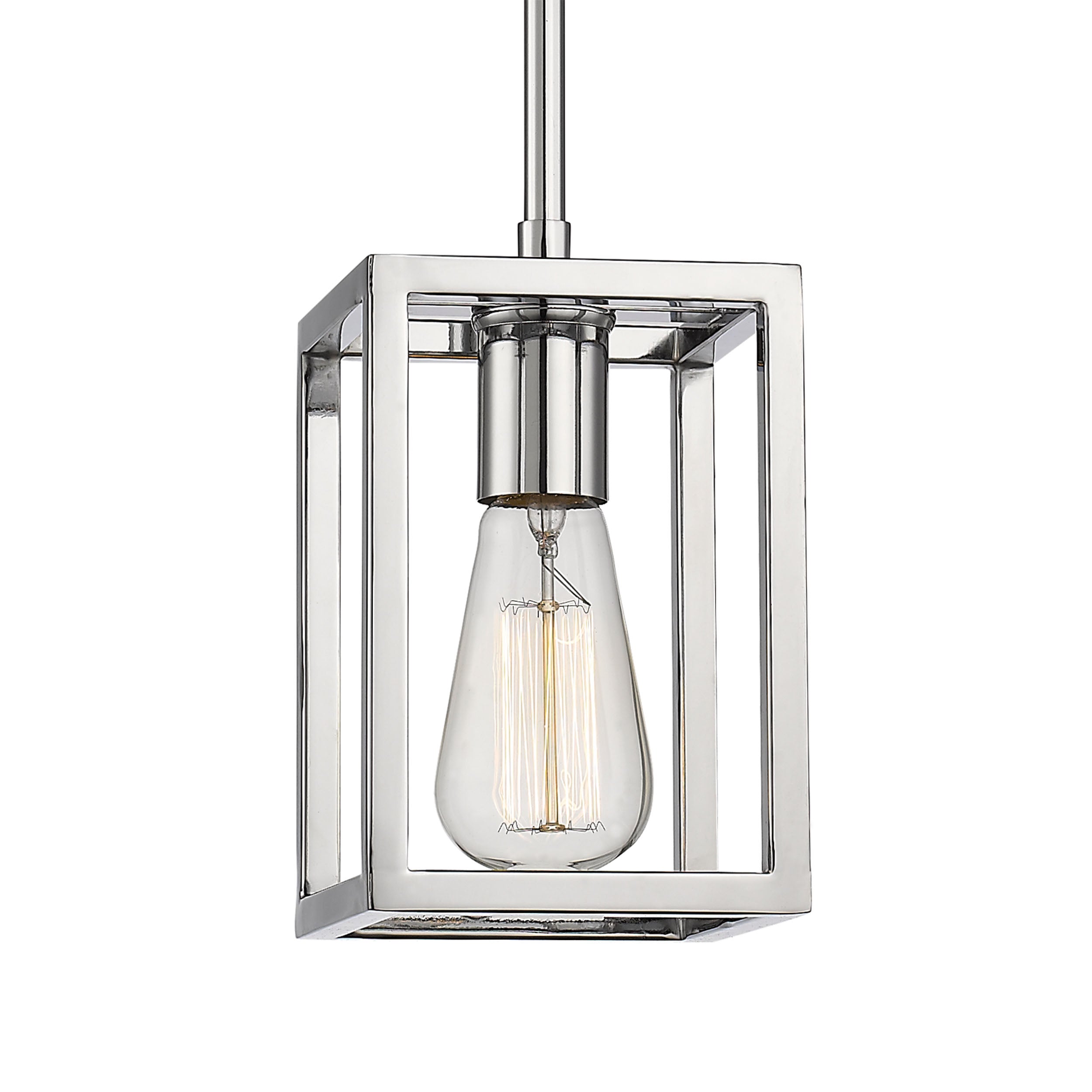 Golden Lighting Wesson 1-light Pendant in Chrome - - Golden Lighting