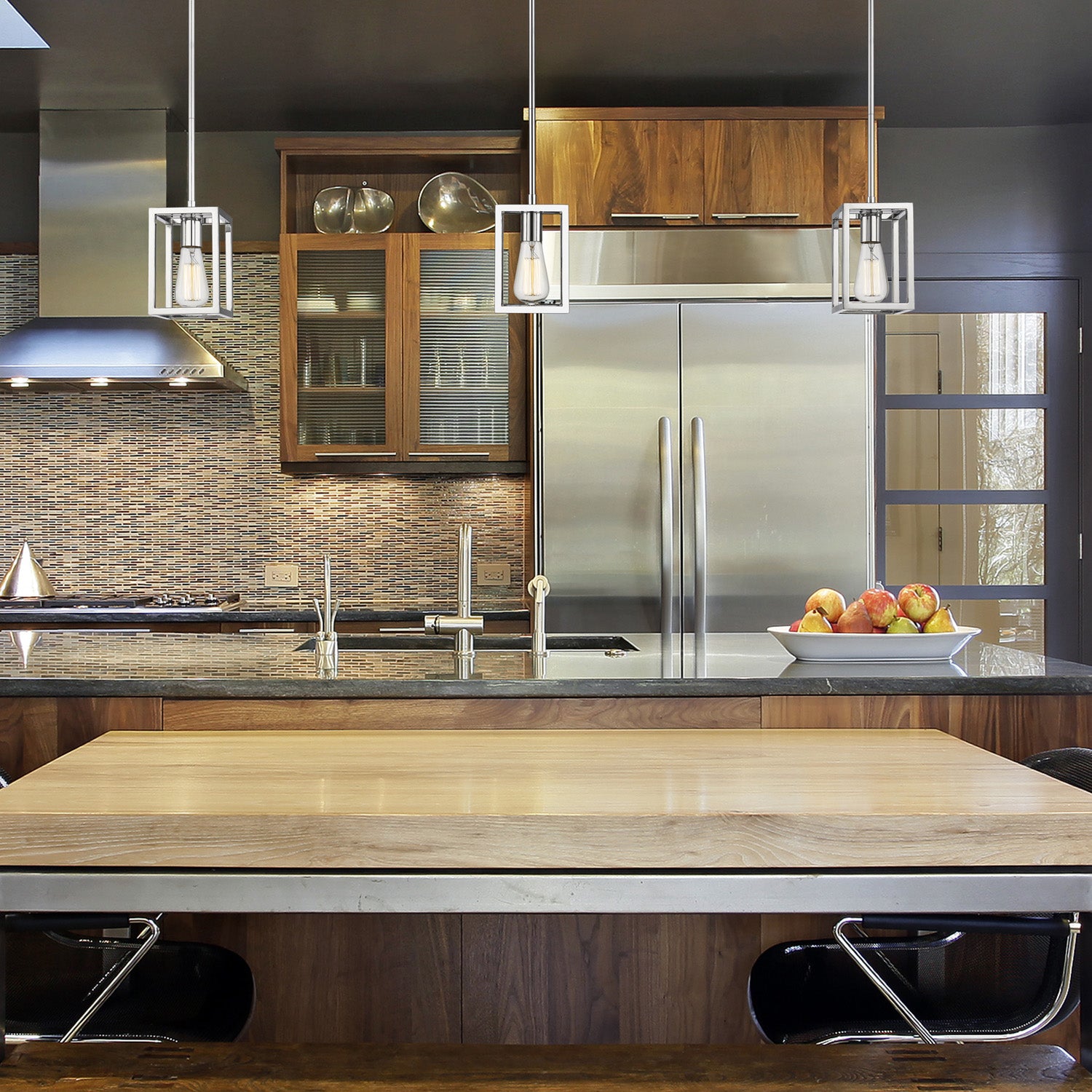 Wesson Mini Pendant in Chrome - Default Title - Golden Lighting
