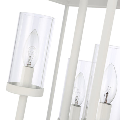 Golden Lighting Smyth 3-light Pendant in Natural White - - Golden Lighting