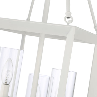 Golden Lighting Smyth 3-light Pendant in Natural White - - Golden Lighting