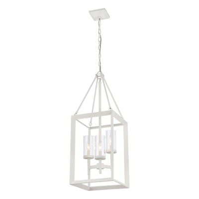Golden Lighting Smyth 3-light Pendant in Natural White - - Golden Lighting