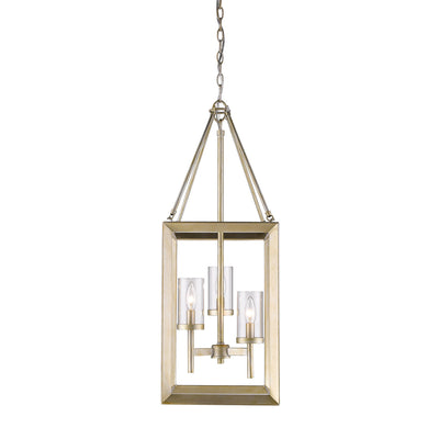 Golden Lighting Smyth 3-light Pendant in White Gold - - Golden Lighting