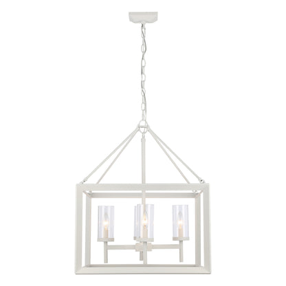 Golden Lighting Smyth 4-light Chandelier in Natural White - - Golden Lighting
