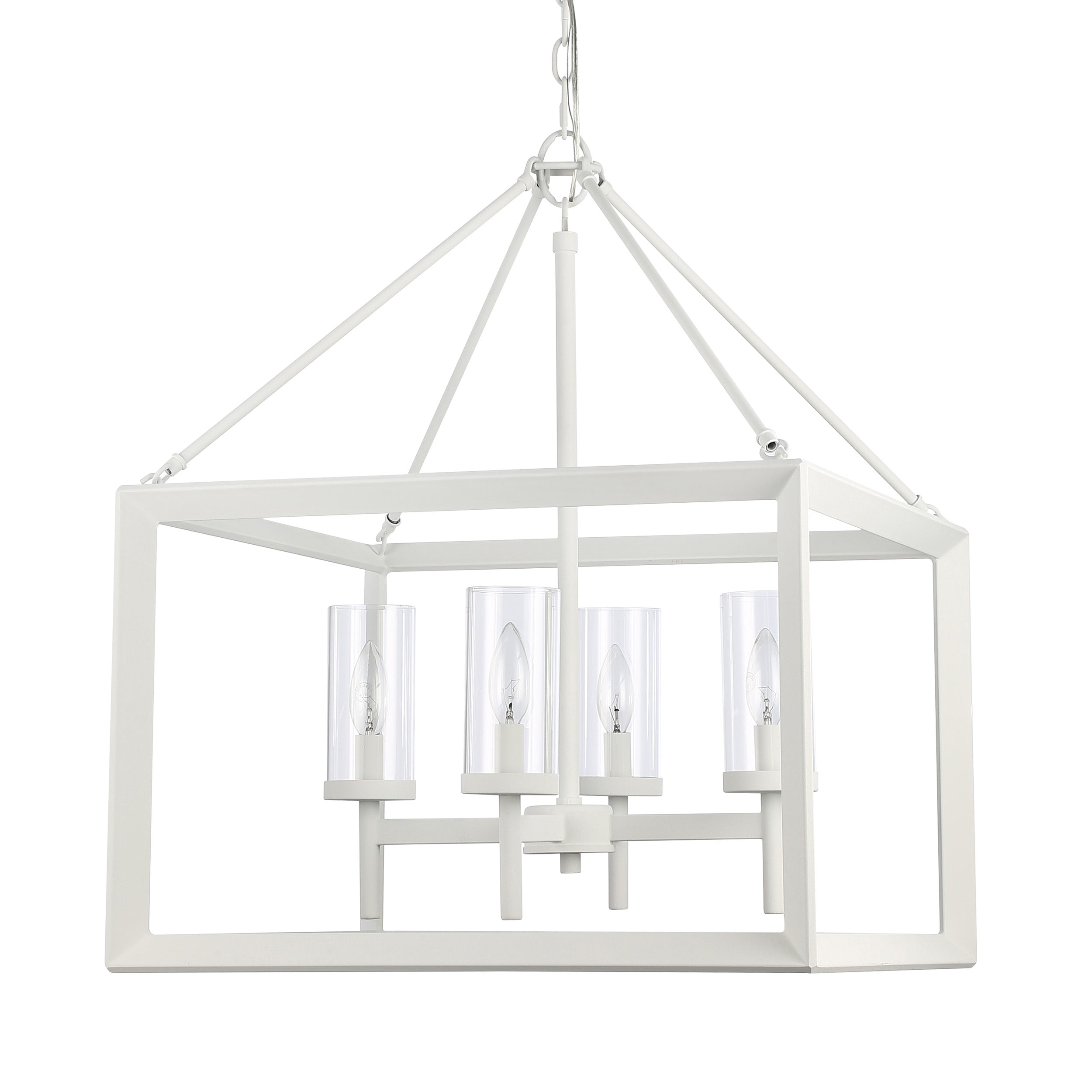 Golden Lighting Smyth 4-light Chandelier in Natural White - - Golden Lighting