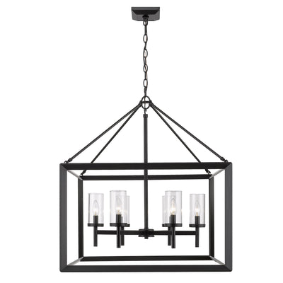 Golden Lighting Smyth 6-light Chandelier in Matte Black - - Golden Lighting