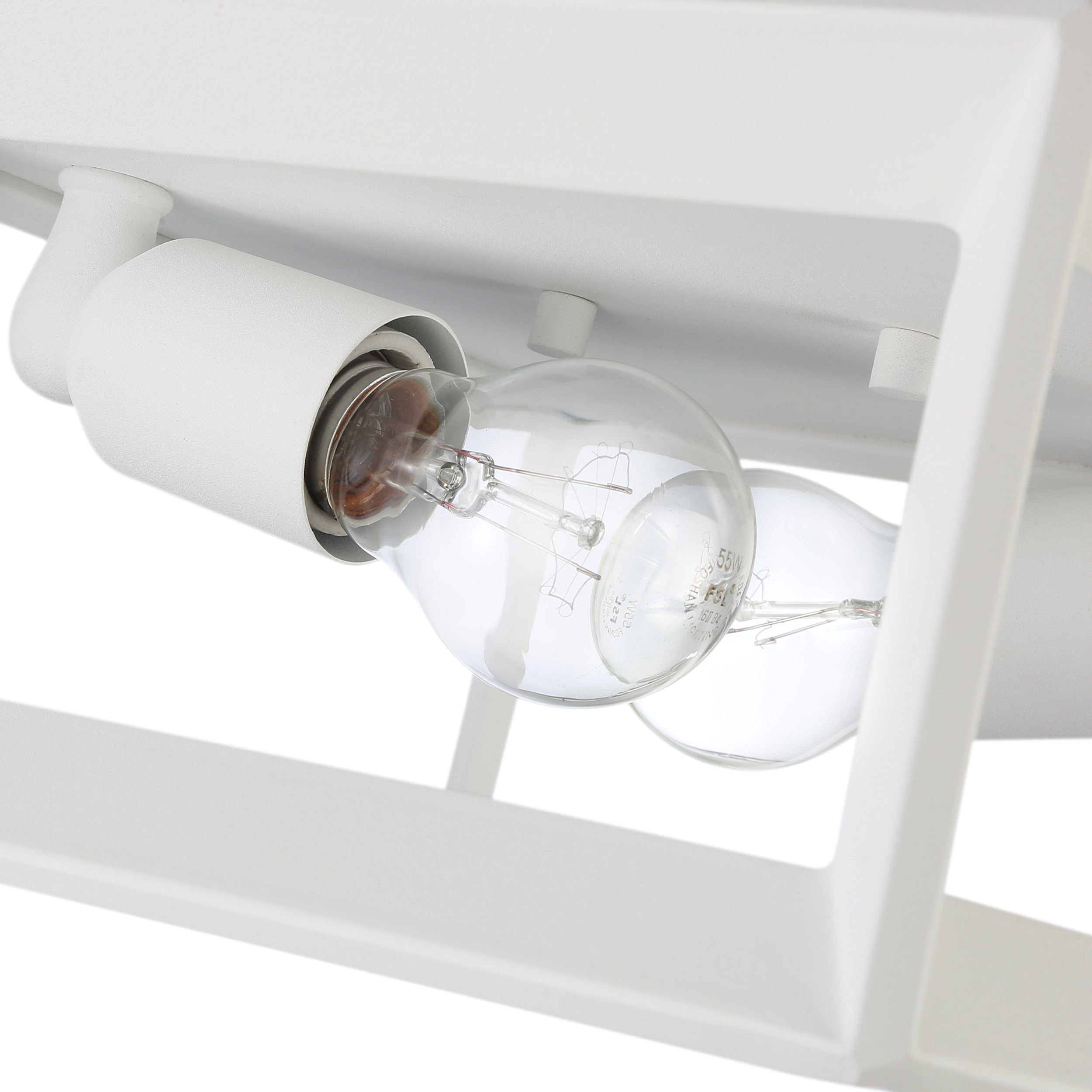 Golden Lighting Smyth 2-light Flush Mount in Natural White - - Golden Lighting