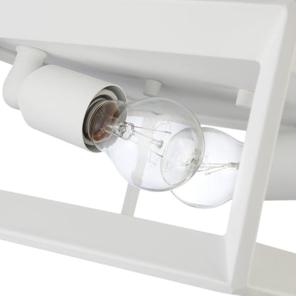 Golden Lighting Smyth 2-light Flush Mount in Natural White - - Golden Lighting