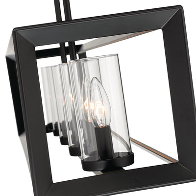 Golden Lighting Smyth 5-light Island Light in Matte Black - - Golden Lighting