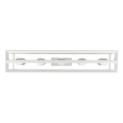 Golden Lighting Smyth 5-light Island Light in Natural White - - Golden Lighting
