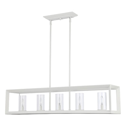 Golden Lighting Smyth 5-light Island Light in Natural White