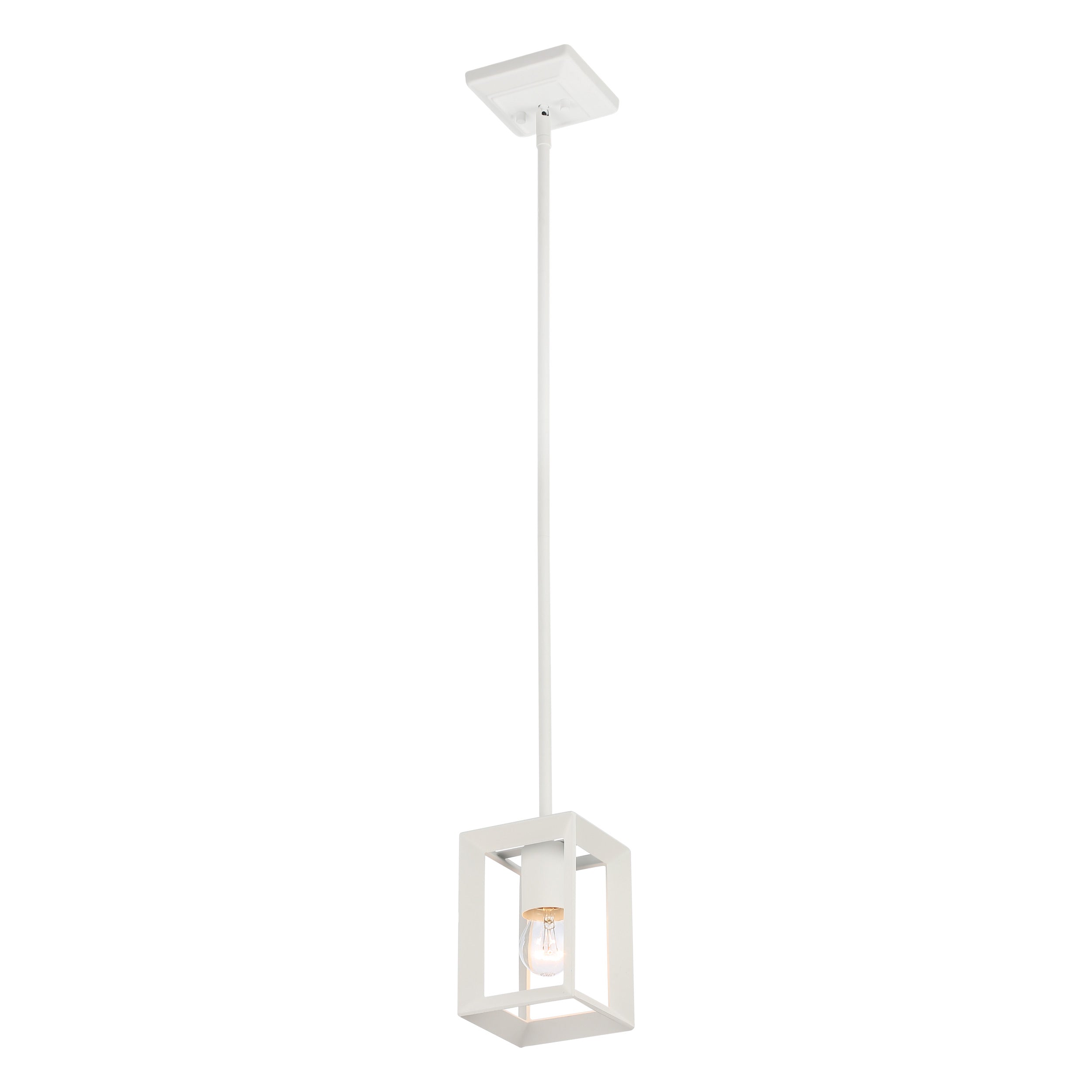 Golden Lighting Smyth 1-light Pendant in Natural White - - Golden Lighting