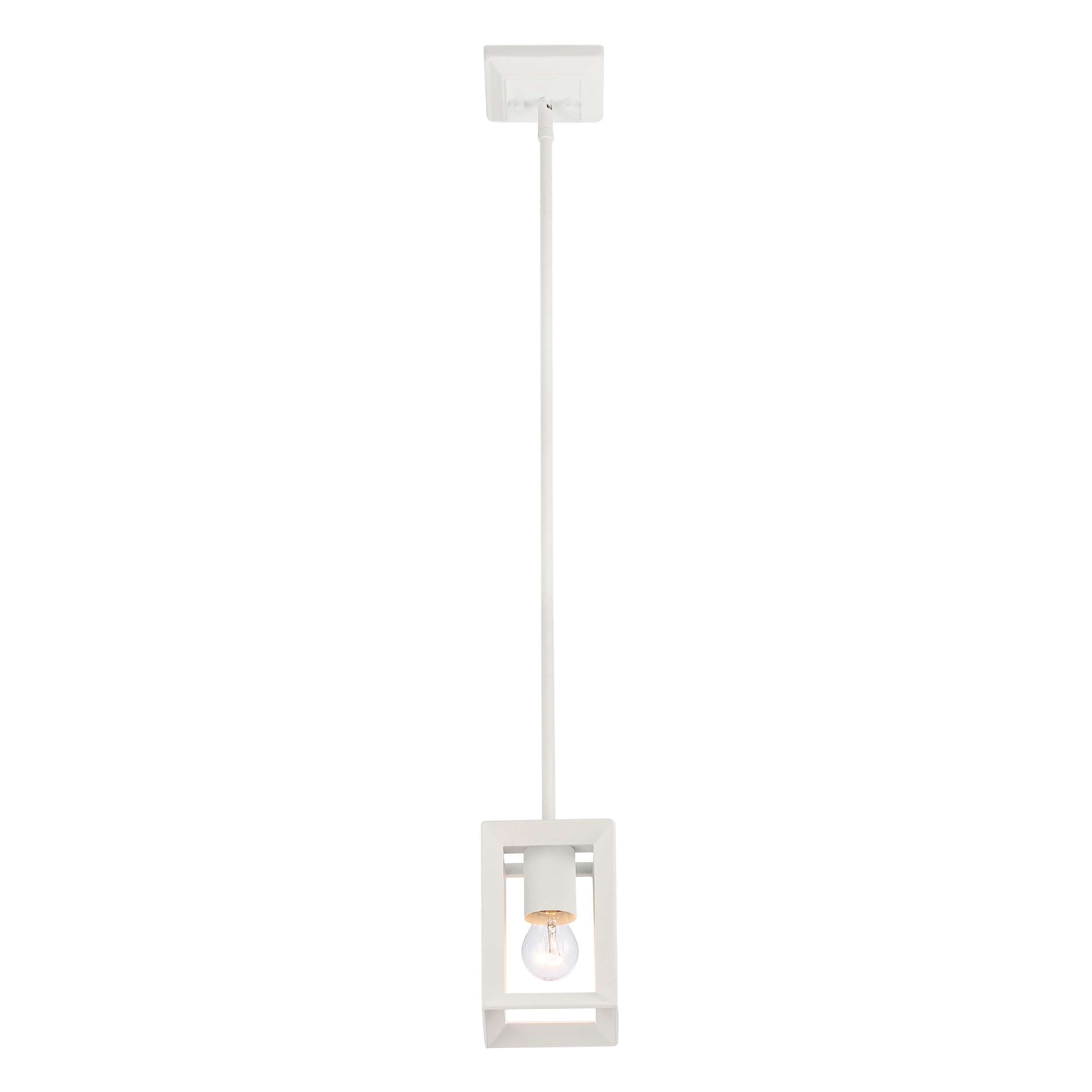 Golden Lighting Smyth 1-light Pendant in Natural White - - Golden Lighting