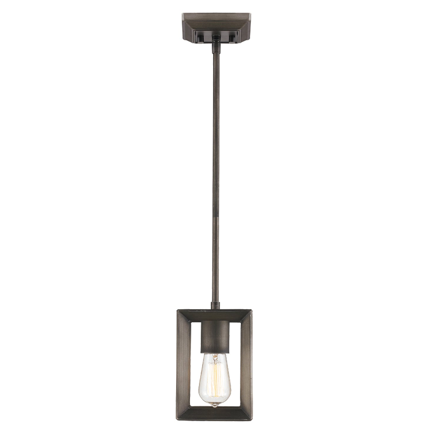 Smyth Mini Pendant in Gunmetal Bronze - - Golden Lighting