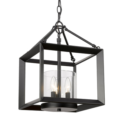 Golden Lighting Smyth 3-light Chandelier in Matte Black - - Golden Lighting