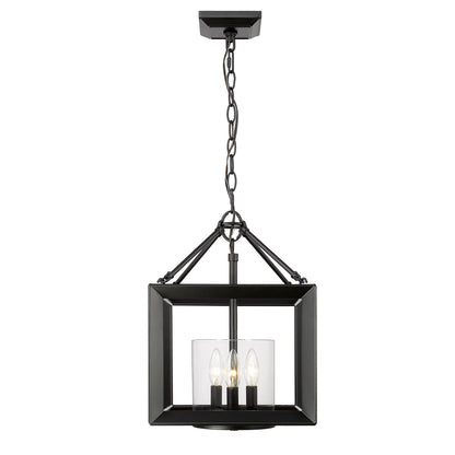 Golden Lighting Smyth 3-light Chandelier in Matte Black - - Golden Lighting