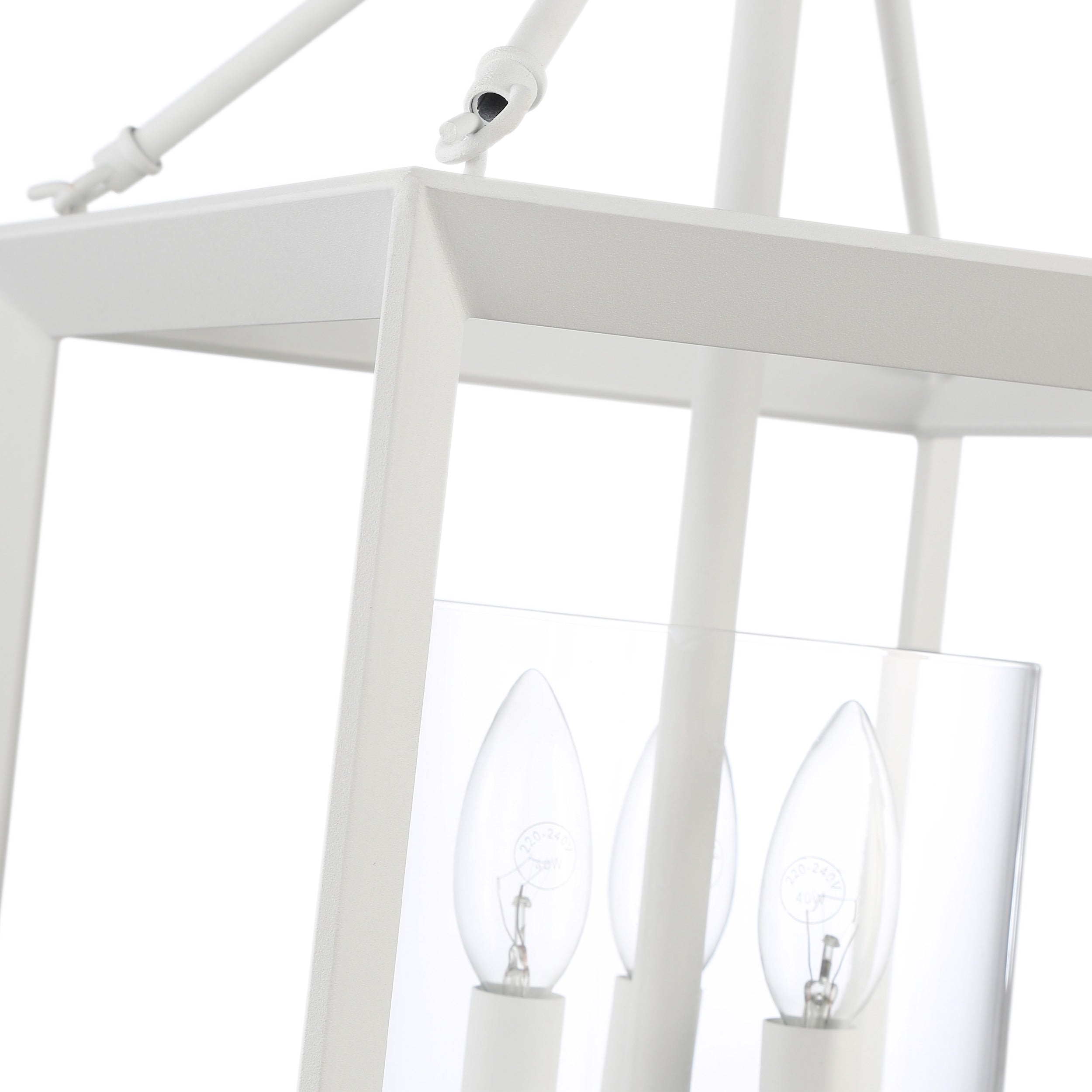 Golden Lighting Smyth 3-light Pendant in Natural White - - Golden Lighting