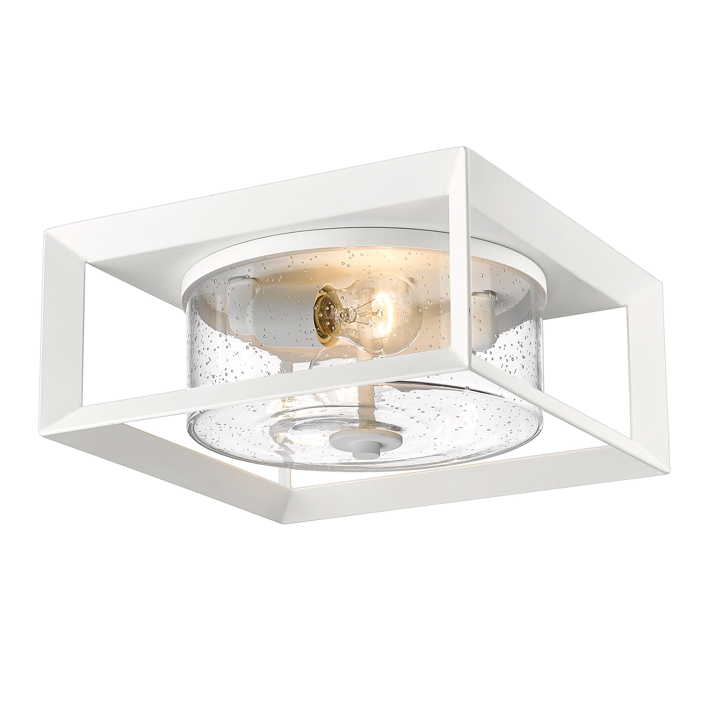 Golden Lighting Smyth 2-light Outdoor Ceiling in Natural White
