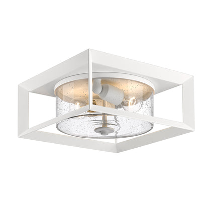 Golden Lighting Smyth 2-light Outdoor Ceiling in Natural White - - Golden Lighting