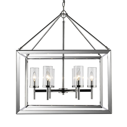 Smyth 6-light Chandelier in Chrome