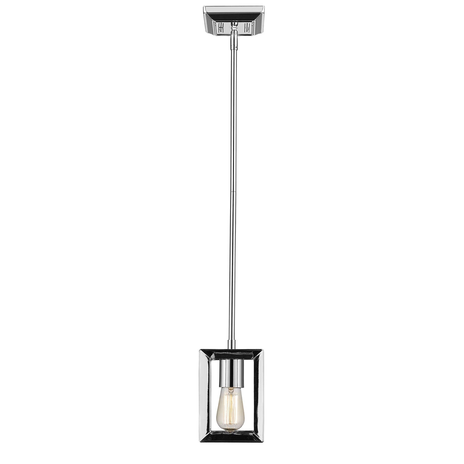 Golden Lighting Smyth 1-light Pendant in Chrome - - Golden Lighting