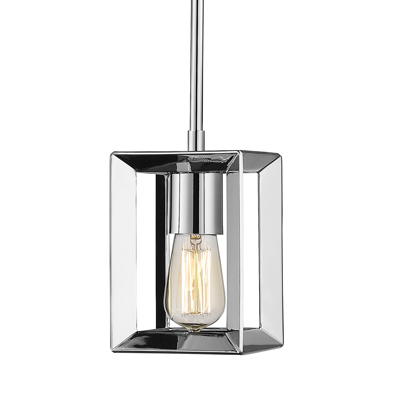 Golden Lighting Smyth 1-light Pendant in Chrome