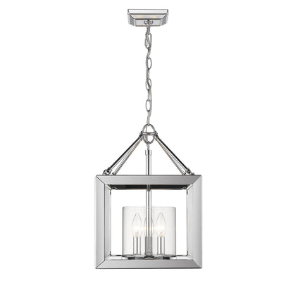 Smyth 3-light Semi-Flush Mount in Chrome