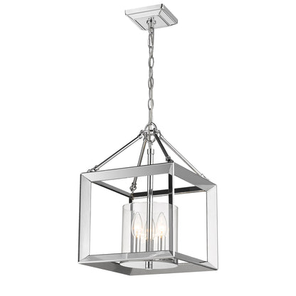 Smyth 3-light Semi-Flush Mount in Chrome