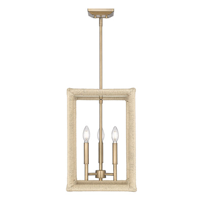 Kimber 3-light Pendant in Modern Brass - Golden Lighting