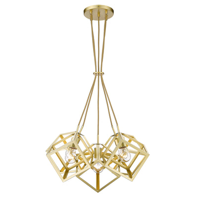 Golden Lighting Cassio 5-light Chandelier in Olympic Gold - - Golden Lighting