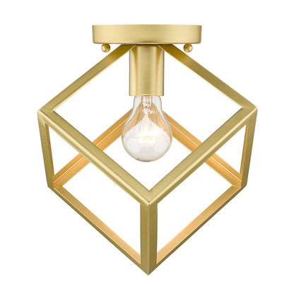 Cassio Flush Mount in Olympic Gold - Default Title - Golden Lighting