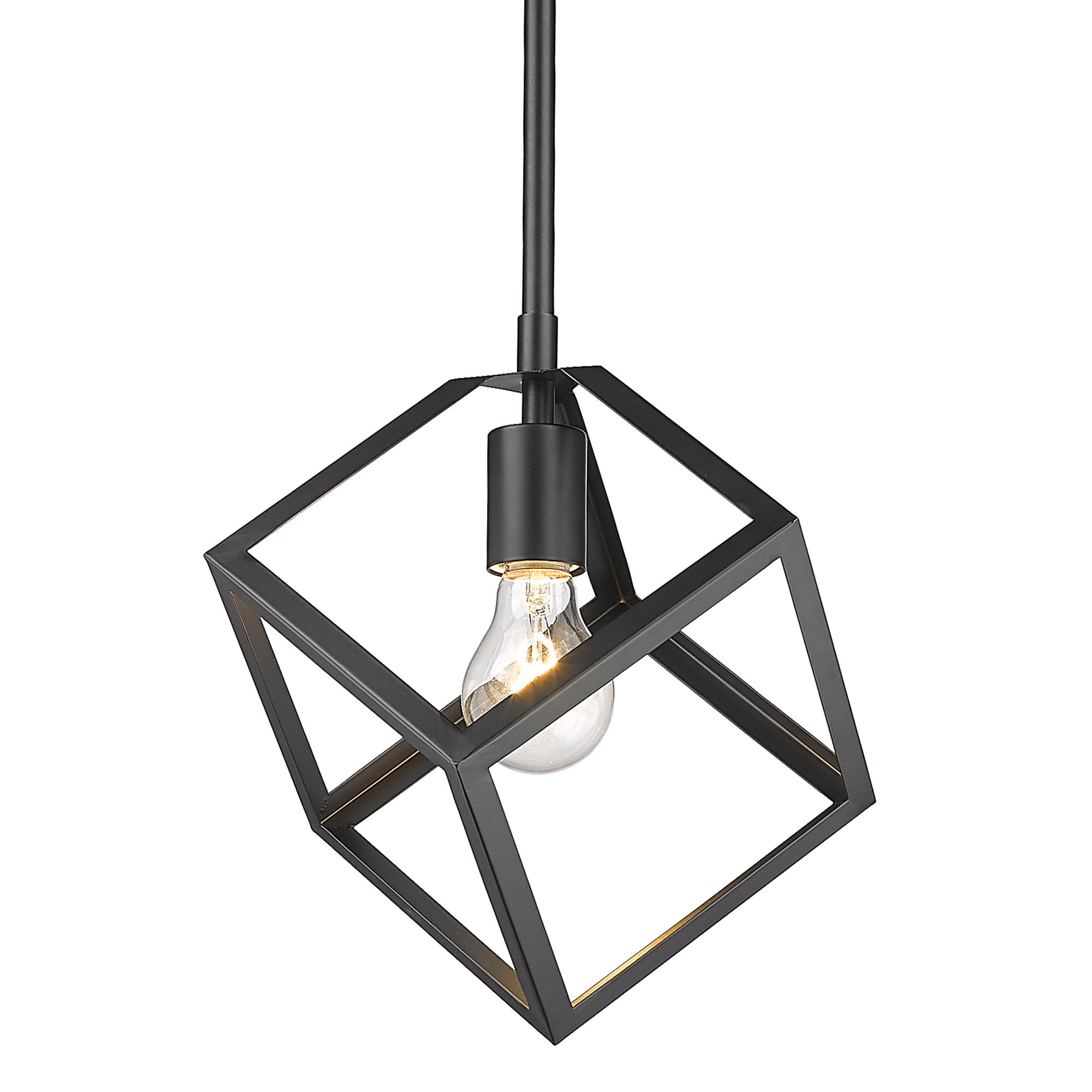 Golden Lighting Cassio 1-light Pendant in Matte Black - - Golden Lighting