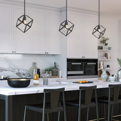 Golden Lighting Cassio 1-light Pendant in Matte Black - - Golden Lighting