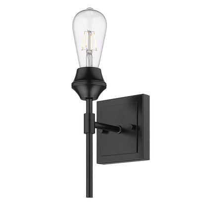 Golden Lighting Ormond 1-light Vanity in Matte Black - - Golden Lighting