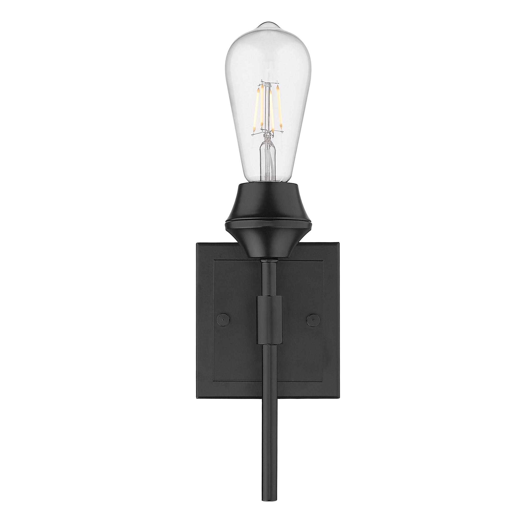 Golden Lighting Ormond 1-light Vanity in Matte Black - - Golden Lighting