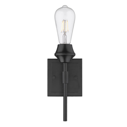Golden Lighting Ormond 1-light Vanity in Matte Black - - Golden Lighting
