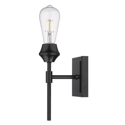 Golden Lighting Ormond 1-light Vanity in Matte Black - - Golden Lighting