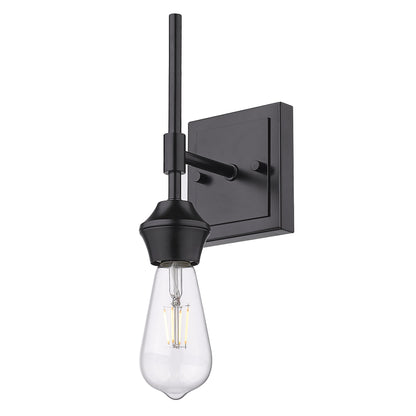 Golden Lighting Ormond 1-light Vanity in Matte Black - - Golden Lighting