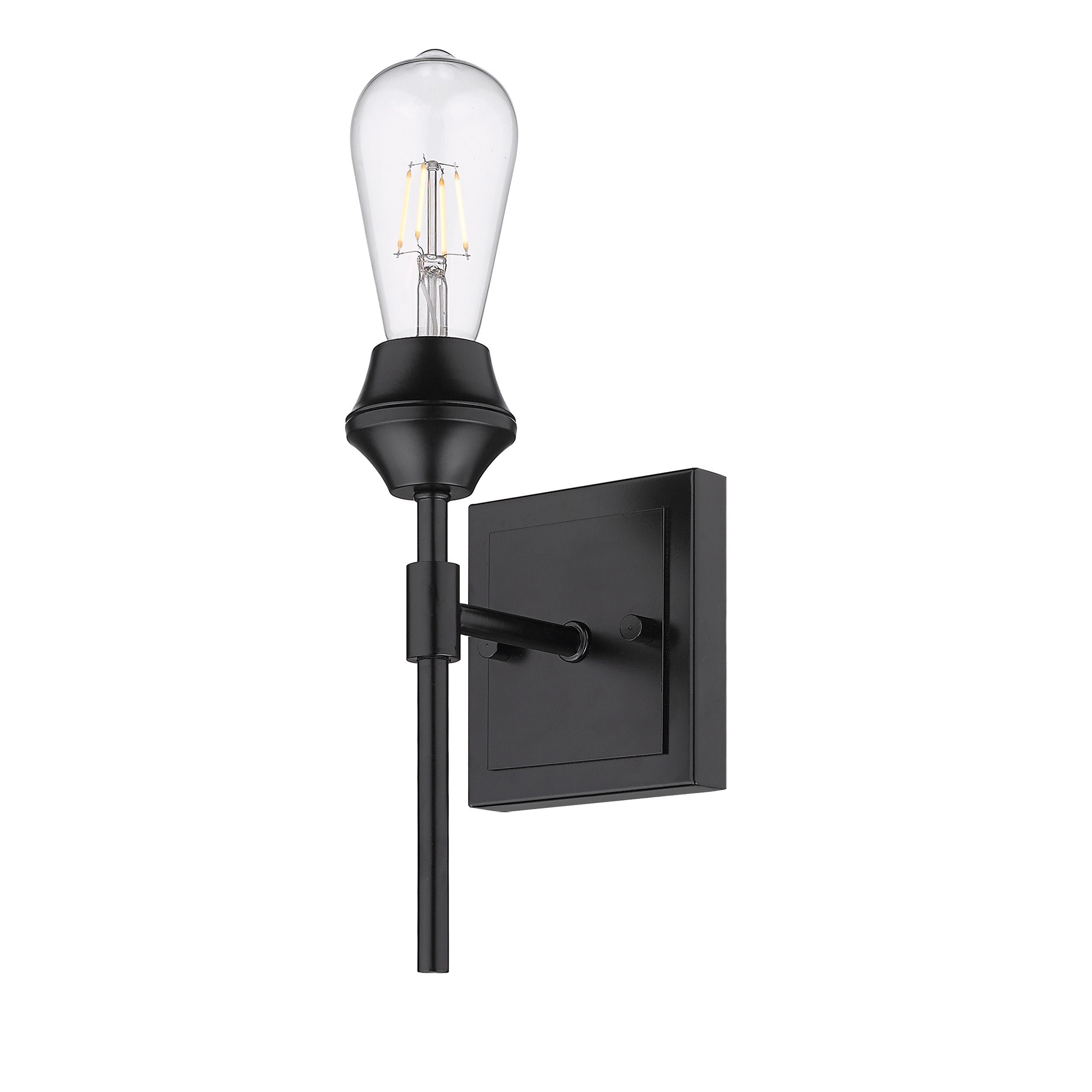 Golden Lighting Ormond 1-light Vanity in Matte Black