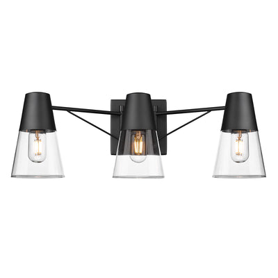 Ryker 3-light Vanity in Matte Black