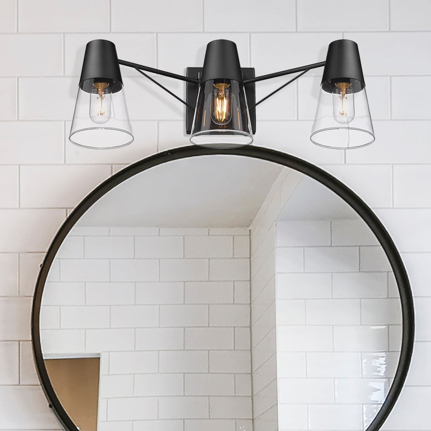 Ryker 3-light Vanity in Matte Black