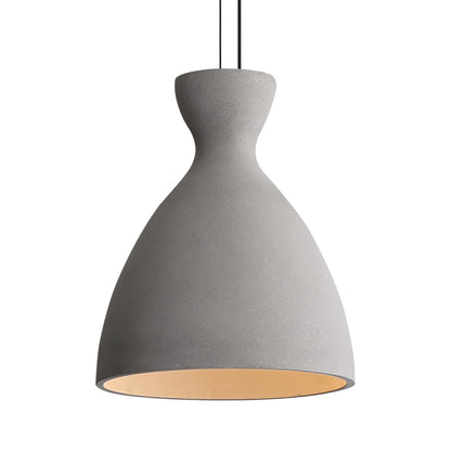 Golden Lighting Aethera 10in Integrated LED Pendant in Grey Cement - - Golden Lighting
