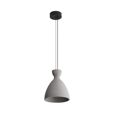 Golden Lighting Aethera 10in Integrated LED Pendant in Grey Cement - - Golden Lighting