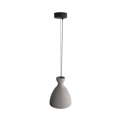 Golden Lighting Aethera 10in Integrated LED Pendant in Grey Cement - - Golden Lighting